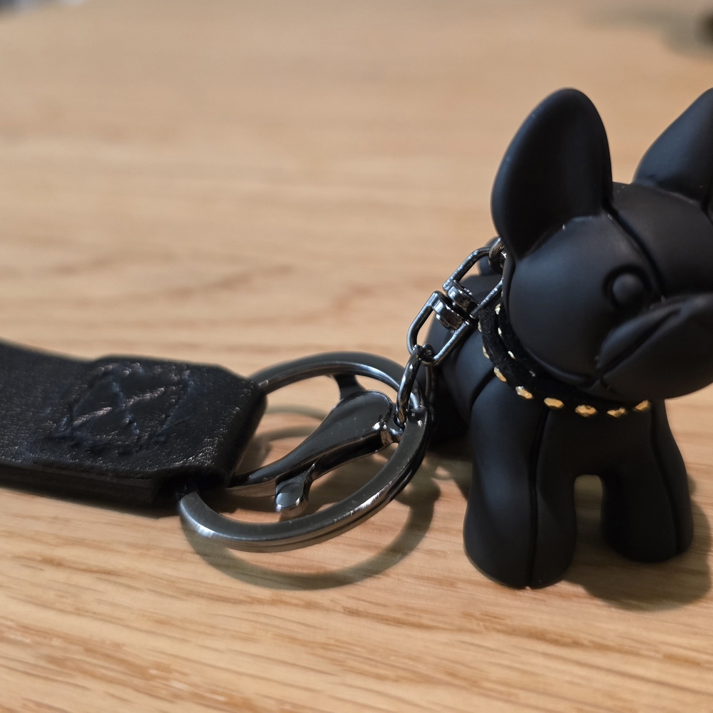 Cute Resin French Bulldog Keychain Purse Charm - Picture 2 of 2